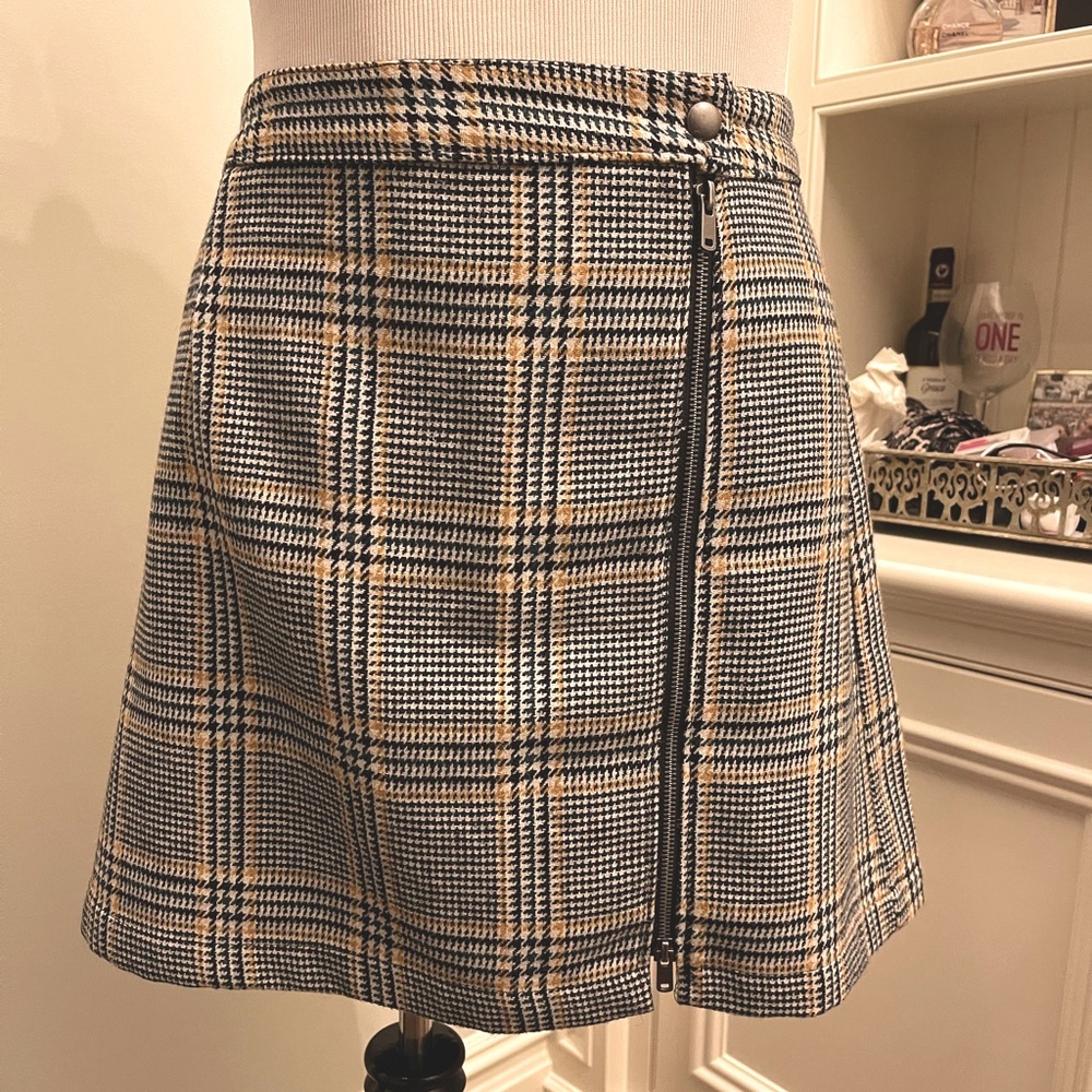 Abercrombie Plaid Skirt with Zipper
